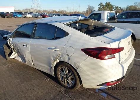 2019 Hyundai Elantra Sel z USA, uszkodzony, nr VIN 5NPD84LF1KH490116